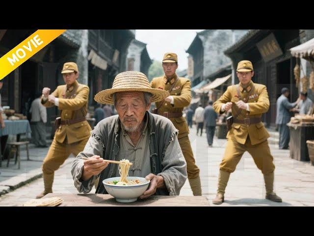 Spies mocked an old man eating noodles—turns out he’s a top master who KO’d them with one chopstick!