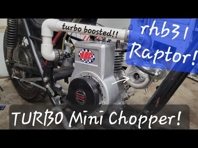 VZ21 Turbo Raptor Mini Chopper - Built Briggs RHB31 Boosted!