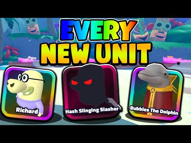 USING EVERY NEW SEAON 3 UPDATE UNIT IN SPONGEBOB TD!