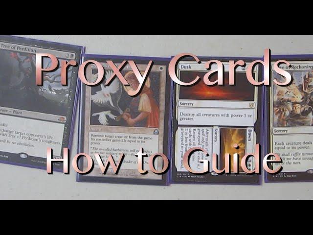 MTG Friends - How to make great proxy cards | Magic the Gathering | MTG | How to make proxy card