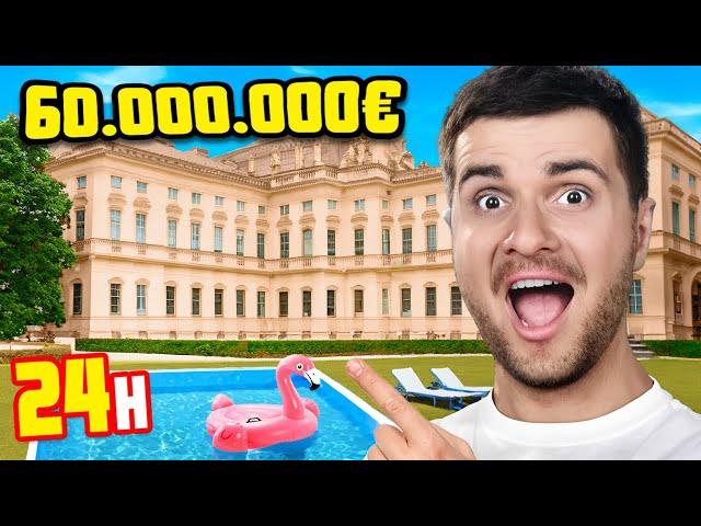 On vit 24H dans un PALAIS à 60 MILLIONS d’Euros ! (+ un cache cache de riches)