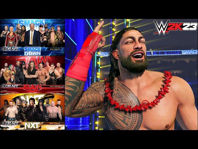 WWE 2K23 My GM Mode - WWE 2K23 Draft #1