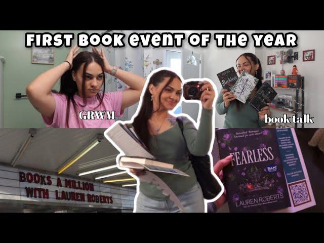 Fearless release vlog ( meeting Lauren Roberts  bookish chat )