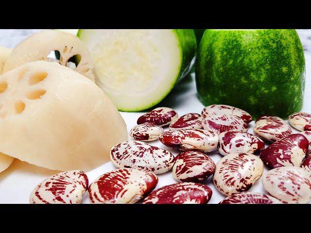 Nutritious lotus root soup  No longer cold hands and feet in winter