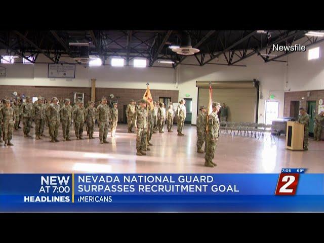 Nevada National Guard Strong Enlistment Numbers