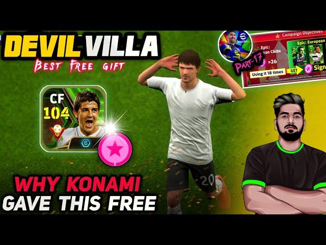 Free 104 David Villa Detailed Review EFOOTBALL 25| Why Konami Gave This For Free?|Know This