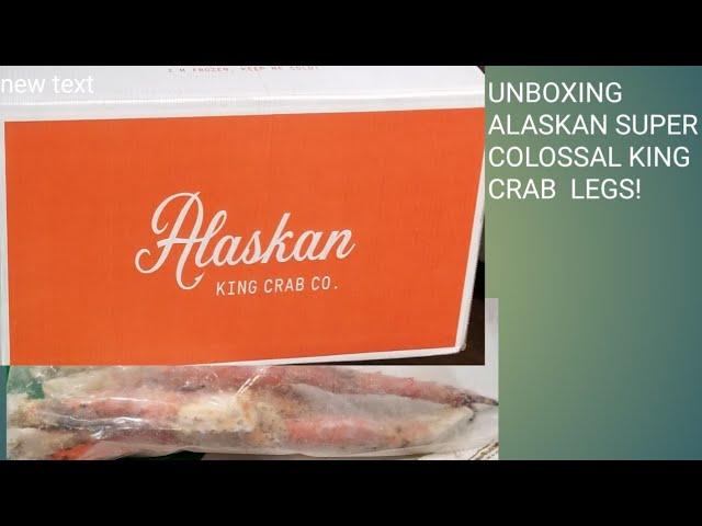 Unboxing Alaskan Super Colossal Red King Crab Legs!