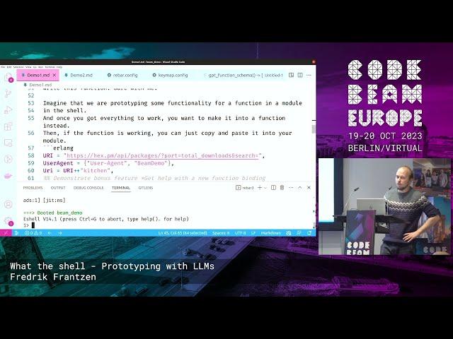 What the shell - Prototyping with LLMs by Fredrik Frantzen | Code BEAM Europe 2023