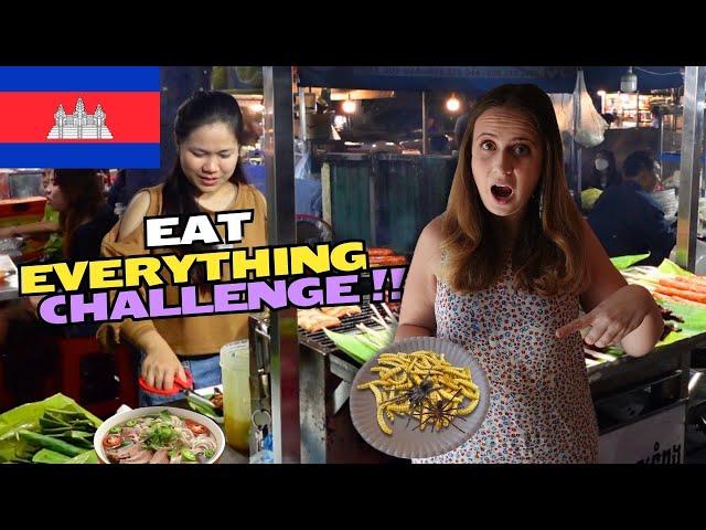 First time trying CAMBODIAN FOOD | Best Phnom Penh Evening Food Tour (2024)