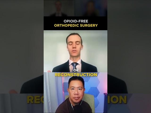 Opioid-free orthopedic surgery #shorts