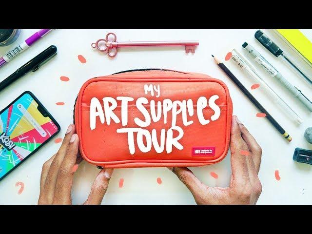 'What's in my Drawing Pouch?' - an Art Supplies Tour