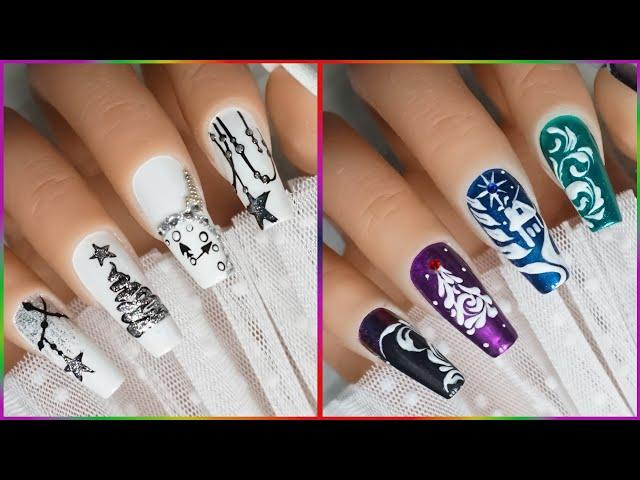 Christmas Nail Art for Beginners: Cute and Quick Designs |Magical Winter Nail Art Compilation | 