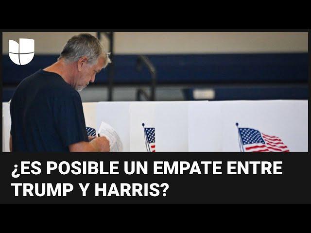 Elecciones EEUU 2024: ¿qué tan probable es un empate entre Trump y Harris? Te explicamos