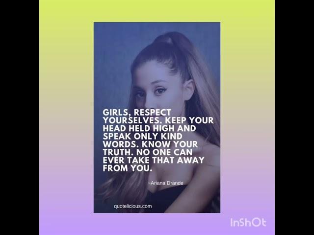 ARIANA GRANDE'S greatest quotes  #quotes #arianagrande #greatestquotes #savagequotes #fyp #viral