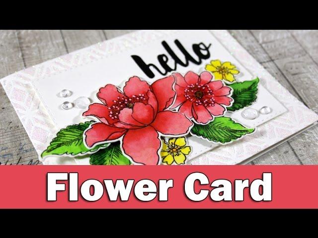 Flower Card | ALTENEW BLOG HOP - GIVEAWAY