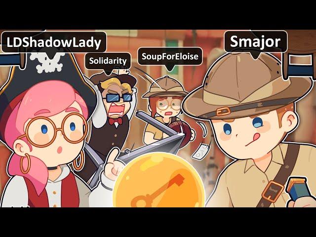 I forced my Friends to do an Escape Room with me! W/LDShadowlady, SolidarityGaming & Soupforeloise