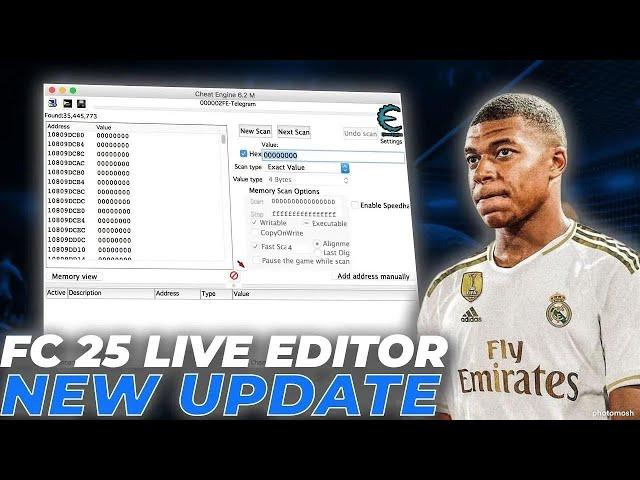 FC 25 Live Editor | Complete Guide for EA FC 25 | Step-by-Step Cheat Engine Career