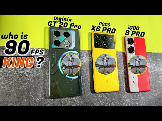 Infinix GT 20 Pro vs Poco X6 Pro vs IQOO Neo 9 Pro Pubg Test - Infinix Extremely Shocking Me 