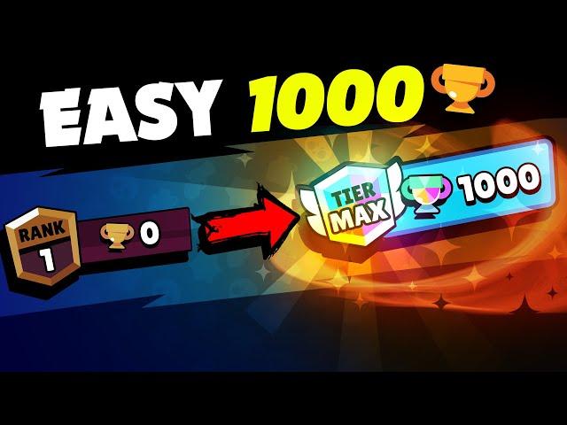 15 EASIEST Brawlers to Push to 1000 Trophies (TIER 50)