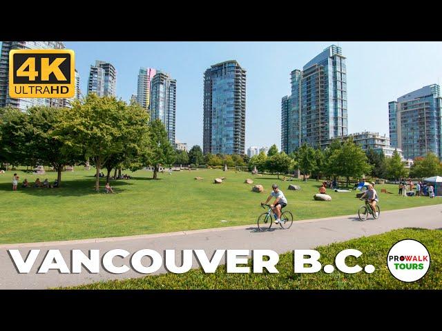 Vancouver B.C. City Walking Tour in 4K - 12.5 Miles/20Km