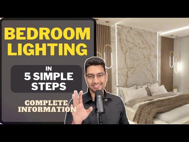 Do BEDROOM lighting in 5 simple steps. Learn layering of lights, type of lights, make luxury bedroom