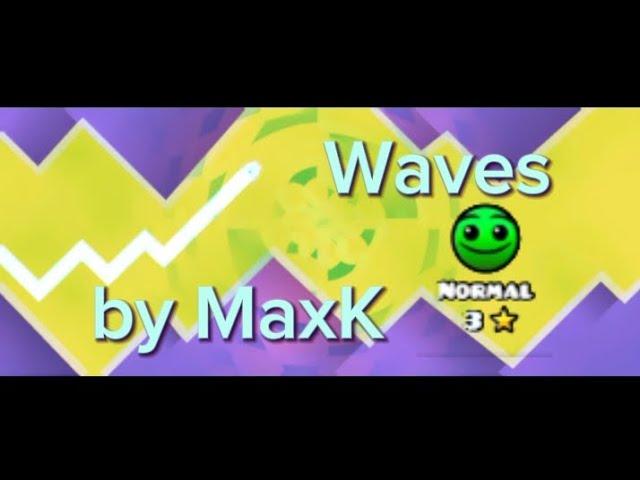 Прохождение уровня waves|Geometry dash