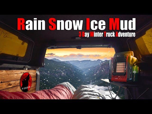 Camping in the Truck for 3 Days - Pisgah in the Winter Adventure
