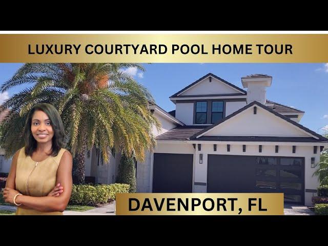 Stunning Luxury Courtyard New Home Tour | Providence, Davenport, FL