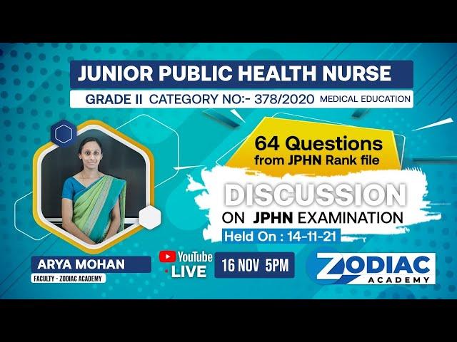 JPHN Q&A DISCUSSION || EXAM HELD ON 14-11-21(Medical Education)