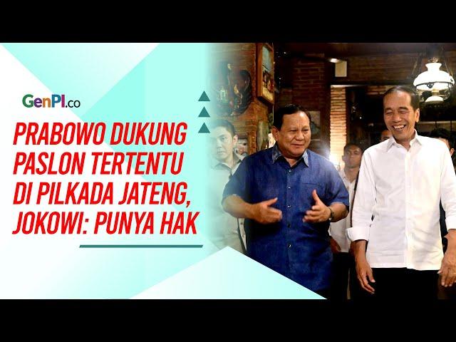 Jokowi Respons Dukungan Prabowo dalam Pilkada Jawa Tengah