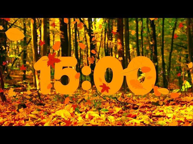 15 Minute Beautiful Fall Leaves Countdown | 