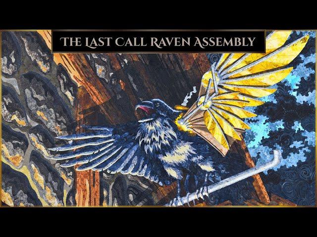 Watch Me Assemble This Fused Applique Raven - The Last Call by Kestrel Michaud