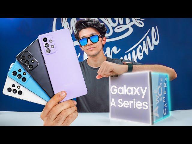 Samsung Galaxy A72 & A52 Special Unboxing & First Impression! (ALL COLORS)