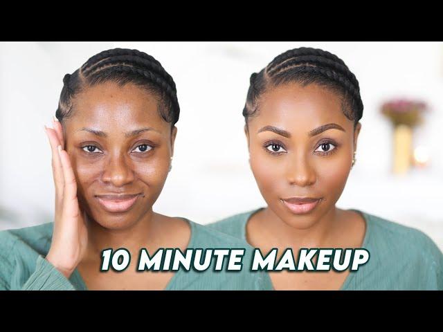 10 - MINUTE EVERYDAY MAKEUP FOR WORK & SCHOOL. NO FALSE EYELASHES, NO BAKING. | BEGINNER FRIENDLY