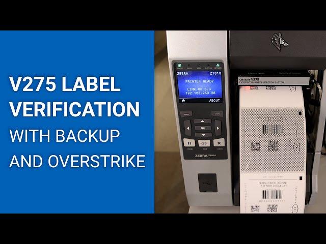 Automatically Verify Labels with Omron’s V275 Print Quality Inspection System