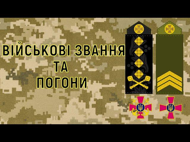 Військові звання. Погони. Збройні Сили України.