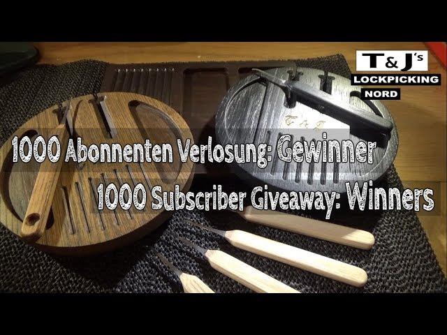 (71) 1000 Subscriber Givaway: Winners !