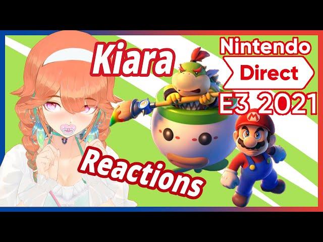 Takanashi Kiara reaction to Nintendo Direct E3 2021