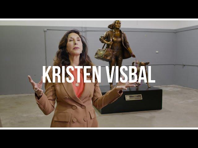 Behind the Sculpture: Kristen Visbal Talks Courage, Compassion, and the Purple Leash Project