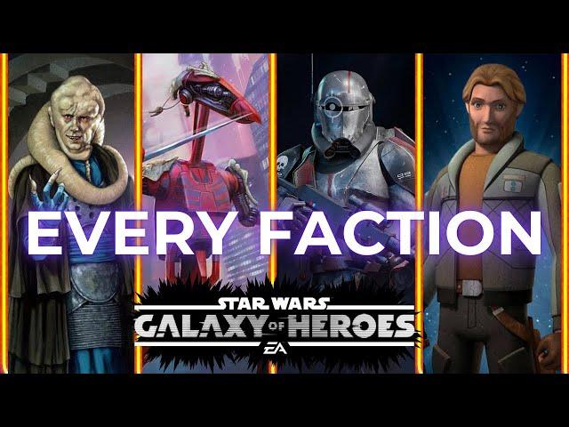 Adding 1 Character to EVERY Faction in SWGOH