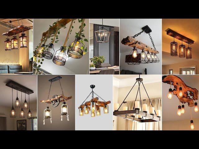 Rustic Wooden Chandelier Design | Woodluxe #chandelier #woodenitems