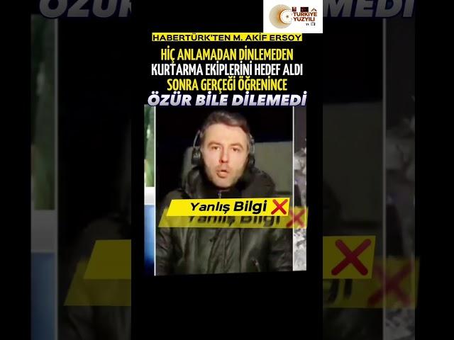 HABERTÜRK Spikeri Mehmet Akif Ersoy Yanlış Bilgi Propagandası