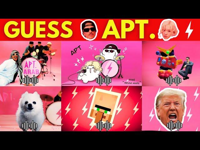 Guess A.P.T. Songs & Variants by Their Voice ~ ROSÉ & Bruno Mars A.P.T. Song Covers Quiz 