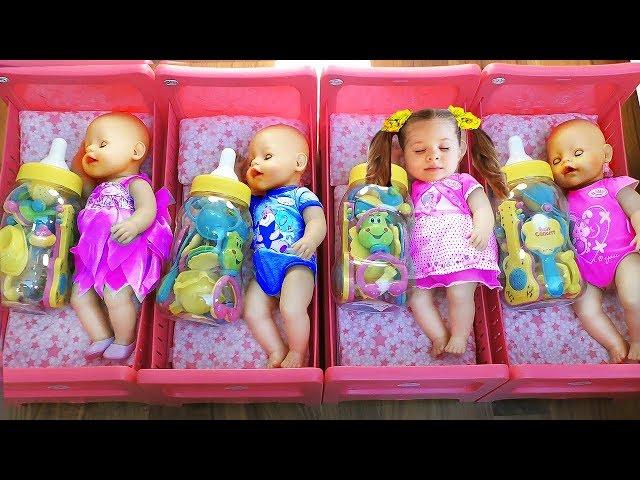 Diana playing with Baby Born Doll Videos for children