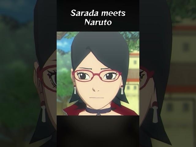 Sarada meets Naruto in the past