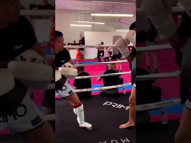 Mohammed Faizan hitting pads with Jom pop