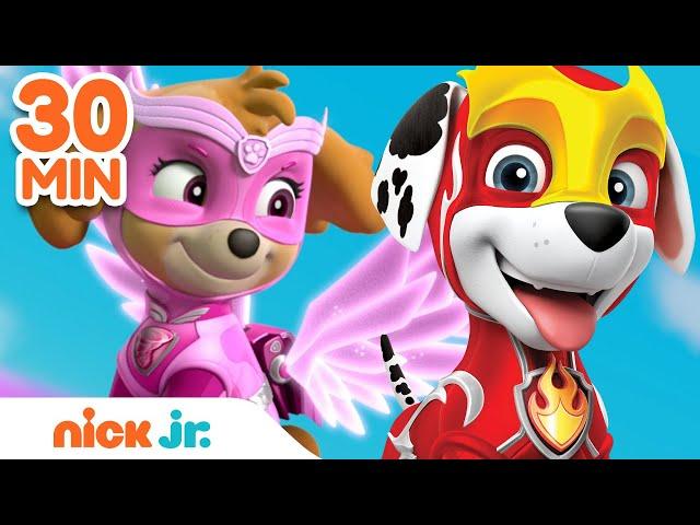 PAW Patrol Mighty Pups Use Teamwork! | 30 Minute Compilation | Nick Jr.