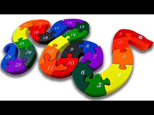 ABC 123 Puzzles for Toddlers | Educational Learning Toy Video for Preschoolers