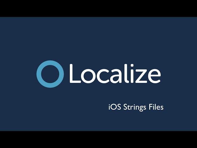 Using iOS Strings Files with Localize