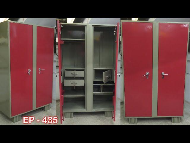 double door raja rani steel cupboard | iron cupboard | iron bero | steel almira | EP.435 | sri maari